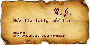 Müllerleily Júlia névjegykártya